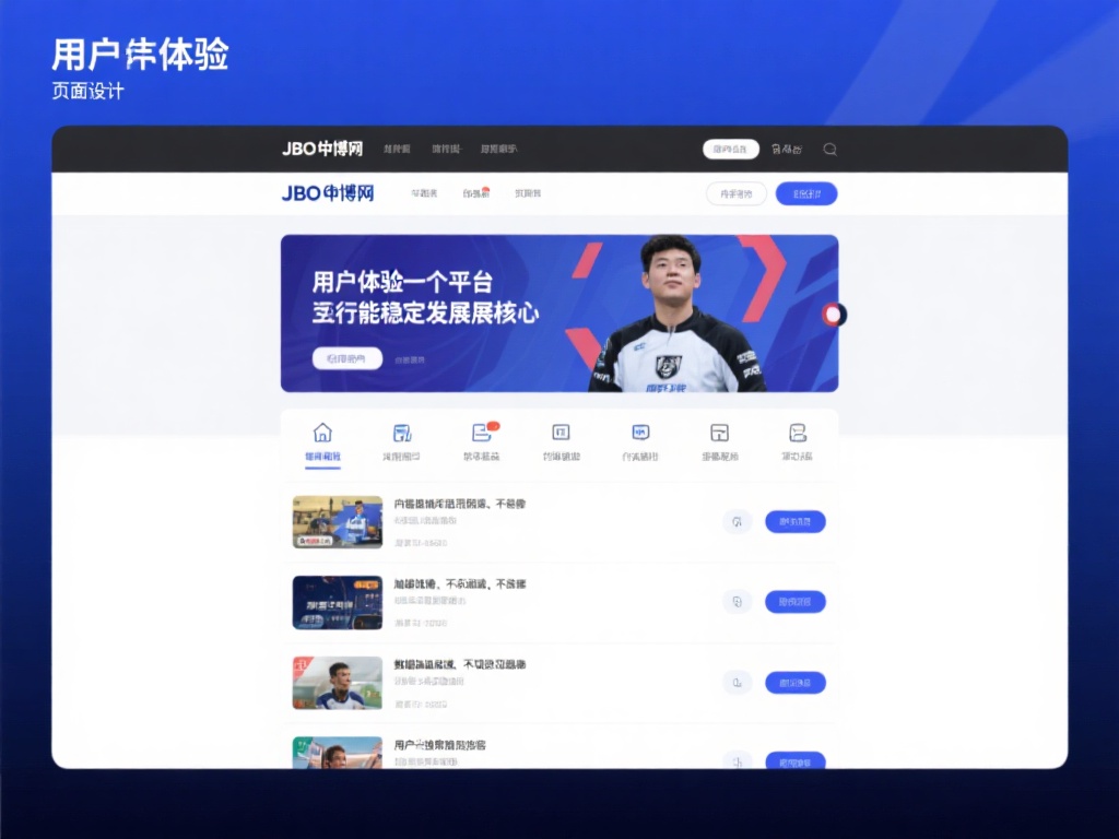 用户体验是一个平台能否稳定发展的核心。jbo竟博官