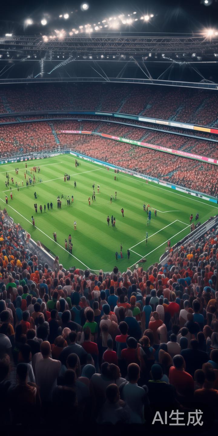 以某次线上足球赛事为例，竞博体育利用其强大的技术支